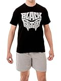 Marvel Black Panther Herren Schlafanzuge Schwarz Size Large