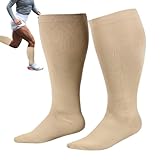Kompressionsstrümpfe in Übergröße, Übergröße, extra breite Wadenstrümpfe – Kompressionsstrümpfe in Übergröße, breite Socken bis Größe R