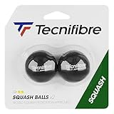 Tecnifibre - 2 Squashbälle Doppelter Gelber Punkt, Nicht zutreffend