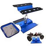 RC Car Work Stand Aluminium Reparatur Workstation 360 Grad Drehung Heben Sie den unteren Teil mit Schraubablage für 1/8 1/10 1/12 1/16 Traxxas Axial Arrma Redcat Losi RC Crawler Monster Truck Buggy