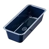Dr. Oetker Kastenform 25 cm Back-Liebe Emaille – Schnitt- & kratzfeste Backform mit Emaille – 25er Kasten Brotbackform in Dunkelblau