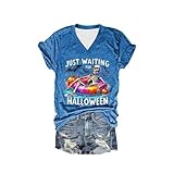 Halloween Tshirt I'm Fine T-Shirt Blood Drucken Shirt Halloween Tshirt Blutspritzer Kostüm Halloween Hemd Damen Slim Fit Glitzer T-Shirt Damen Men T Shirt Lower East Damen T-Shirt Ärmellose Bluse