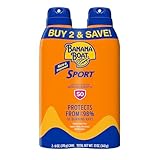 Banana Boat Ultra Mist Sport Performance Bread Spectrum Sun Care Sonnenschutzspray – Doppelpack – LSF 50, 2 Stück