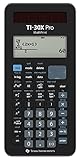 Texas Instruments TI-30X Pro Mathprint Schulrechner (4-zeiliges hochauflösendes Display, Solar- und Batteriebetrieb) Schwarz