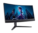 Acer Predator X34V3 Gaming Monitor 34 Inch (86 cm Screen) UWQHD, VA, 180Hz DP/Type-C, 100Hz HDMI, 1ms(GTG), DP 1.4, 2xHDMI 2.0, Type-C 90W, USB HUB, Curved, Height-Adjustable, FreeSync Premium