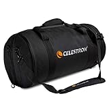 Celestron 94026 Teleskoptasche für 8-Zoll Schmidt-Cassegrain- und EdgeHD-Fernrohre – Wasserbeständige, robuste Tasche mit gepolsterten Wänden, Zubehörtasche und gepolstertem Riemen, Schwarz