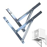 AC-Fenster-Halterung – Wandhalterung aus Edelstahl für Außenfenster-Klimaanlagen | Sicheres Balkoninstallationsgestell mit Anti-Rost-Halterungsarm