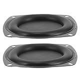 FIXOSHEE 2 Stück Teiliges Bass Schwingungsplatte mit Rahmen Passive Lautsprecher Vibration Platten für Auto Lautsprecher Reparatur Leichte Kompakte Bassstrahlerscheiben Einfache Montage