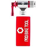 Pro Bike Tool CO2-Pumpe, schnell und einfach, kompatibel mit Presta- und Schrader-Ventilen, Fahrradreifenpumpe für Rennräder und Mountainbikes, isolierte Hülse, Keine CO2-Patronen enthalten