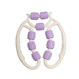 FashionCha Muskelroller Beinmassagegerät Handmassage Faszienroller Massageroller aus PP Material für Fitness Pilates Schwimmen Laufen Tänzer Sportler, Violett