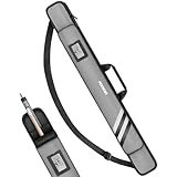 PEKREWS Billardqueue-Tasche, weiche Tasche für 1 x 1 für 1 Hintern und 1 Schaft, mit Reißverschlussfach, stabile Polyester-Billard-Queue-Tasche mit Schultergurt, Billardstock-Tasche für Damen und