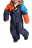 Killtec Schneeanzug Kinder Kesley Mini - Skioverall mit Kapuze - 10.000 mm Wassersäule - Skianzug für Jungen und Mädchen, Dunkelnavy, 110/116