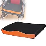 MYFTNP 46 X 42 cm Anti-Dekubitus-Sitzkissen, Memory-Schaum-Sakralkissen, Poröses, Atmungsaktives Design, Abnehmbarer Stuhlbezug, Lindert Schmerzen Im Gesäß- Und Steißbeinbereich, Für Rollstühle