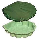 Wassermuschel Sandmuschel mit Abdeckung Auswahl (apfelgrün incl. Abdeckplane)
