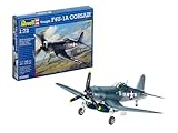 Revell Modellbausatz Flugzeug 1:72 - Vought F4U-1D CORSAIR im Maßstab 1:72, Level 3, originalgetreue Nachbildung mit vielen Details, 03983