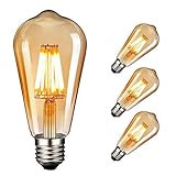 NUODIFAN Edison Vintage Dimmbar Glühbirne, 3Stück 8w Edison LED Lampe 800LM Warmweiß E27 Retro Glühbirne Ideal für Retro Beleuchtung im Haus Café Bar usw