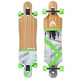 Apollo Longboard Upolu 40' Komplettboard mit High Speed ABEC Kugellagern, Drop Through Freeride Skaten Cruiser Board