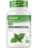 Bio Brennnessel - 240 Kapseln - Hochdosiert mit 1000mg je Tagesportion - 10:1 Brennnessel Extrakt in zertifizierter Bio Qualität - Vegan