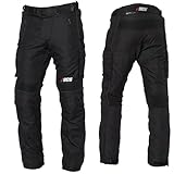 Motorrad Textil Hose Wasserdichte Textilhose Thermofutter CE Protektoren Hose Motorradhose Herren mit Protektoren Textil Cargohose Cargo (DE/NL/SE/PL, Alphanumerisch, XL, Regular, Regular, BLACK)