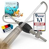 NINORA® Mulmsauger Aquarium – Kiesreiniger, Bodenreiniger & Wasserwechsel mit Pumpe und Schlauchventil I Sicher für Fische, ohne Chemie I Für kleine & große Aquarien I Aquarium Zubehör inkl. E-Book