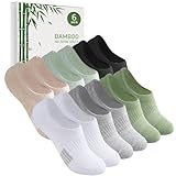 Caldodo Bambus Sneaker Socken Damen 35-38 39-42 Füsslinge Herren, 6 Paar Füßlinge Sneakersocken Sportsocken, Geschenke für Frauen, Laufsocken Unsichtbare Anti Schweiß Socken, Mehrfarbig