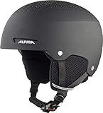 ALPINA ZUPO - Sicherer, Stoßabsorbierender, Belüfteter & Schlagfester Skihelm Für Kinder, black matt, 51-55 cm