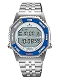 Seiko SMGG21P1 Rotocall Digitaluhr Herren Edelstahl Silberfarben Blau Schwarz 10 ATM