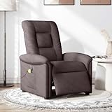 Kangqiling3303249 Massagesessel, elektrisch, dunkelbraun, Stoff