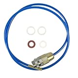 Hochdruck Rohrreiniger, 3 M Rohrreinigungsschlauch für Wasserhahn, Abflussreiniger Schlauch mit Messingdüse und Dichtungen für Abflussrohr M22 M24 und 1/2 Zoll Rohre, Blau