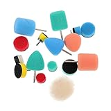 Garneck 16Stücke Teiliges Polierkissen für Auto Hochwertige Puff Schwämme für Effektives Polieren für Fahrzeug Detailing und Kratzerentfernung