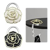 Wefaly Tisch Handtaschenhalter Haken, 2 X Taschenhalter für Tisch Faltbare Antirutsch Taschenhaken Halterung Taschen Aufhänger für Handtaschen In Der Schreibtisch Büro Restaurant Aufhänger bis 5 Kg