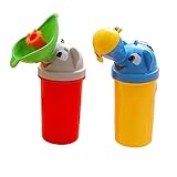 TOYANDONA Kinder-urinalflasche Kleinkind Urinal Für Mädchen Nottöpfchen Notfall-urinal Auge Schwarze Aufkleber Mobile Toilette Urinal Für Kleinkinder Babytopf Tragbar Rot Männer Und Frauen