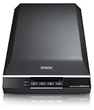 Epson Perfection V600, Fotoscanner, DIN A4 Tischscanner für Fotos, Filme, Dias und Negative, schnell und effizient, Flachbettscanner mit hoher Auflösung, schwarz/silber