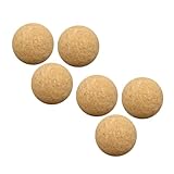 GAROZATION 6 Stück Teiliges Tischfußball Bälle Langlebigem Kork Professionell und Austauschbar Geräuscharm Passend für Standard Tischkicker Spielzubehör