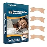 Nasenpflaster Schnarchen 80 Stück, Nose Strips Nasenstrips Besser Atmen, Nasal Strips Atmungsaktiv, Schnarchen Reduzieren Sport Schlaf, Hypoallergen Bei Verstopfter Nase, Schnarchstopper Anti Schnarch