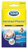 Scholl Hornhaut-Pflaster zur Entfernung von Hornhaut an den Füßen, 4 Wirkstoffpflaster und 4 Druckschutzpflaster - lindert sofort den Schmerz und beseitigt Hornhaut – dermatologisch getestet, Weiß