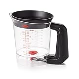 OXO Good Grips Fett-Trennkanne für Bratensaft 1 L, Kunststoff, Transparent