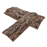 Yardwe 2 Stück Natürliches Korkrinden-hintergrundboard Terrarium Rückwand mit Mehrstufiger Kletterplattform für Reptilien Echsen Schildkröten Atmungsaktives Habitat-Design für Aktives