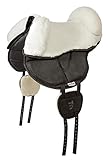 Barefoot Schafwoll Sitz für Ride-On-Pad – rutschfest, bequem & pferdefreundlich – Ergonomischer Reitsitz mit hoher Rückenstütze und Pauschen – Sitzauflage aus 100% Schafwolle – ohne Ride on Pad