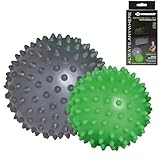 Schildkröt Massageball 2er Set I Noppenball für Hals, Rücken, Beine & Füße I Faszienball zur Selbstmassage, Triggerpunkt Therapie und zum Stressabbau I ein harter und ein weicher Igelball