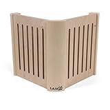 LaJa26 Sauna Eck-Lampenschirm V-B - FSC Espenholz - Stimmungsvolles Saunalicht - Geeignet für Innenleuchten - Beständig gegen Wärme und Luftfeuchtigkeit - Fertig montiert - Handarbeit Made in Europe