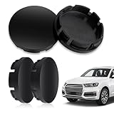 DesertBoy 4 Stück Nabendeckel, Felgendeckel, Radnabenkappen, OD 56mm ID 53mm, Felgenkappen, Radnabendeckel, Nabenabdeckung, Radnabenabdeckung, Nabenkappen, Universal ABS Nabenkappen, für Auto Zubehör