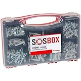 fischer SOS-Box mit Spreizdübel S und Universaldübel FU, für zahlreiche Baustoffe und vielfältige Anwendungen, inkl. passenden Schrauben, 360-teilig