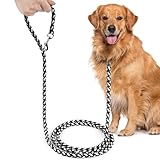 vsshe Hundeleine 2.5 Meter, mit Reflektierend Hundeleine Geflochten, für Große Mittelgroße Hund Extreme Kraft bis 200 kg, Verstellbare Schleppleine Hund Leine