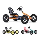 BERG Pedal Gokart Buddy B-Orange | Kinderfahrzeug, Tretauto mit Optimale Sicherheid, Luftreifen und Freilauf, Kinderspielzeug geeignet für Kinder im Alter von 3-8 Jahren