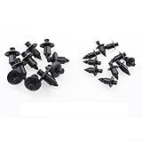 Verkleidung Nylon Stoßstange Zierleisten Clip Set für Löcher Außenleisten 20 Stück Auto Befestigungen für 6mm 8mm Push In Kompatibel Having - Shield Wheel