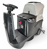 Aufsitz Scheuersaugmaschine | DT-FL70 mit 2 Akkus | 56 cm Bürstendurchmesser Bodenreinigungsmaschine | Hartbodenreiniger 70L Tank