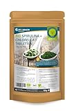 FP24 Health Bio Spirulina + Chlorella - 1000 Tabletten 500g - 500mg pro Tablette - Plantensis und Vulgaris Algen - Hochdosiert - Presslinge - Top Qualität