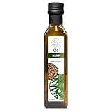 Health Seed® Ungefiltert Hanföl - 100% Rein Kaltgepresst Glasflasche - Frisch vom Hersteller - 500 ml