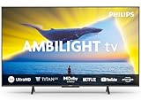 Philips Ambilight 65PUS8109 4K LED Smart TV - 65-Zoll Display mit Pixel-präziser Ultra HD, Titan OS Plattform und Dolby Atmos, Funktioniert mit Alexa und Google Sprachassistent - Satiniertes Chrom